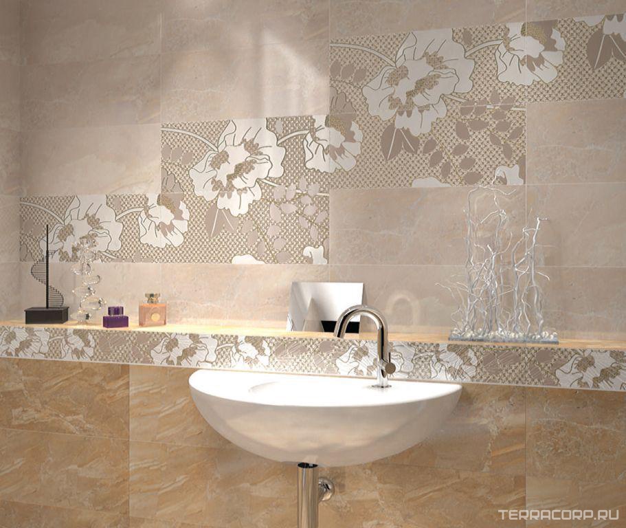 Керамическая плитка Azori Erato Декор Crema "Moresca"ZZ 20.1х50.5 Комбинированный, фото 3