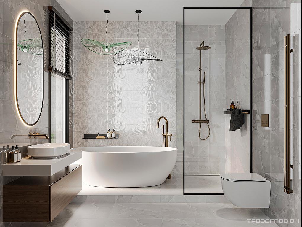 Керамическая плитка Gracia ceramica Вертиго Оникс сер верх 01 30x60 Серый, фото 1