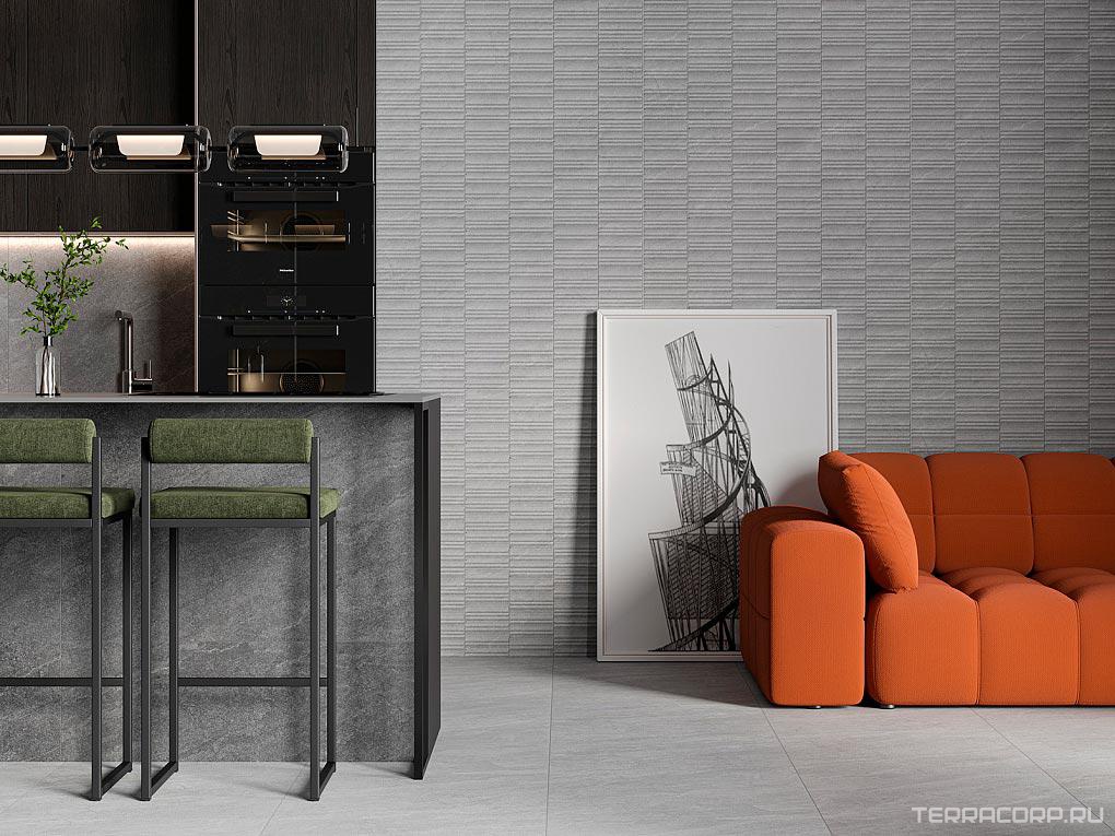 Керамическая плитка Gracia ceramica Татлин Стоун сер низ 03 30x60 Серый, фото 1