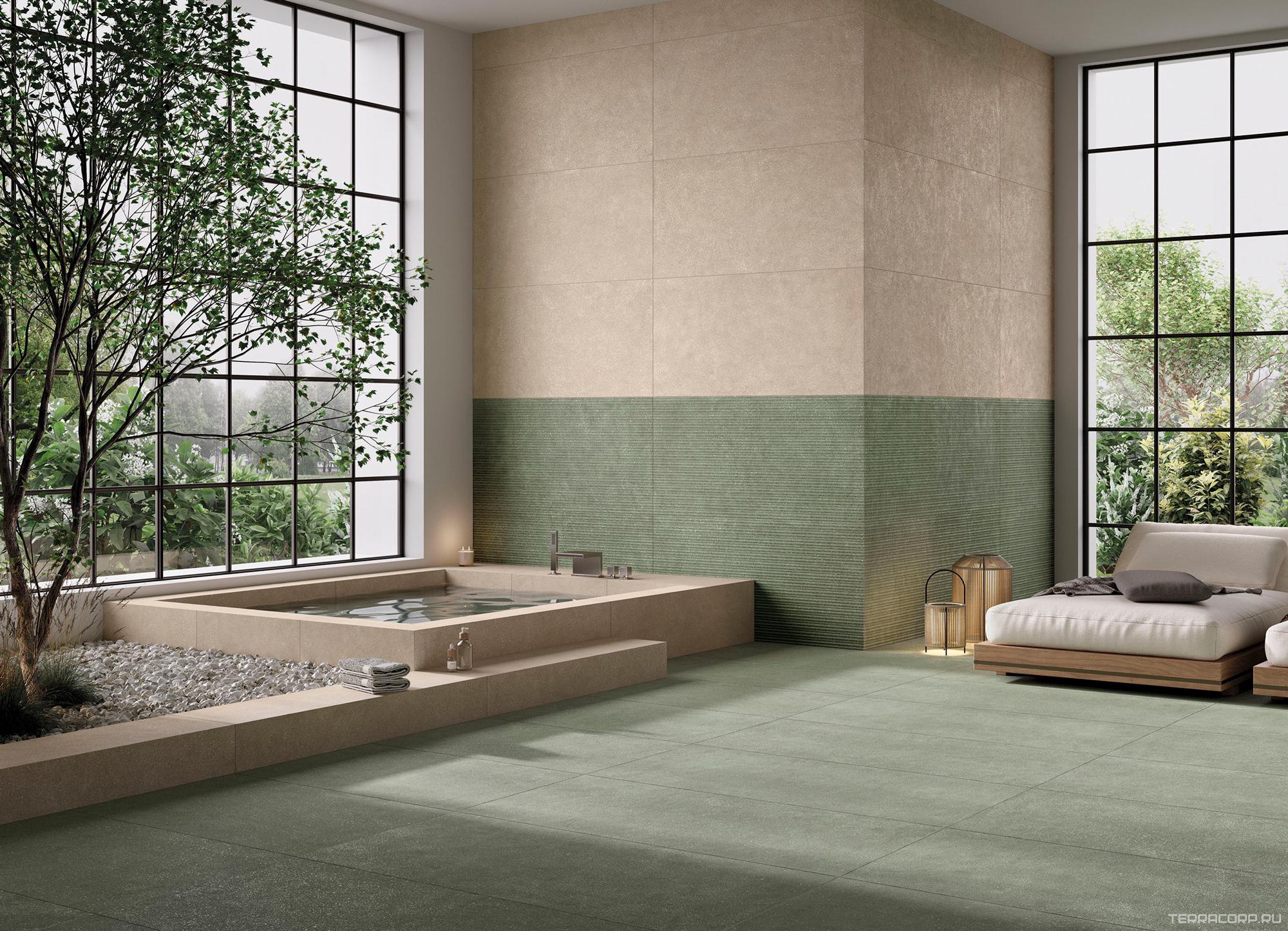 Керамогранит Dado Ceramica Materia Verde 60x120 Тёмно-серый, фото 1