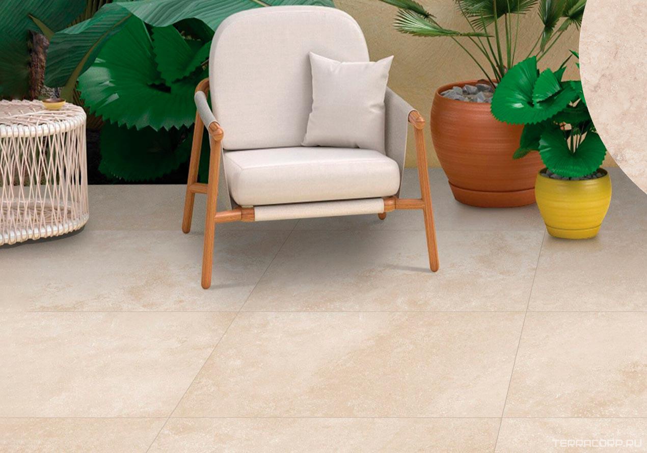 Керамогранит Zerde Limestone beige 60x60 ZZ Бежевый, фото 1