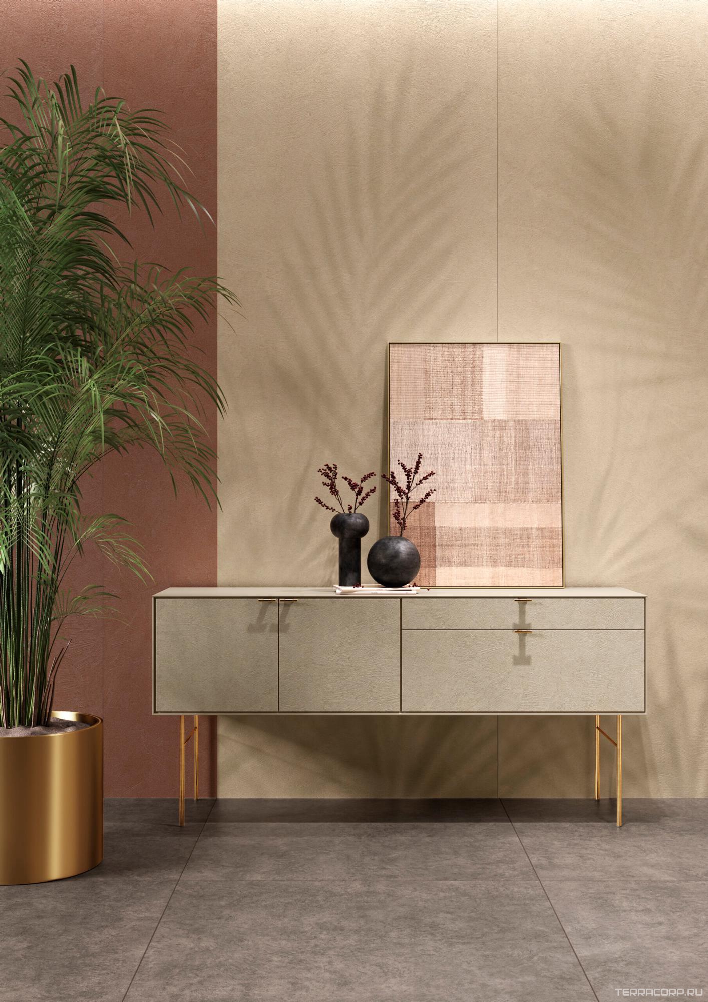 Керамогранит Laminam Rus Cementi Cemento Avorio Bocc 3,5 100x300 Бежевый, фото 5