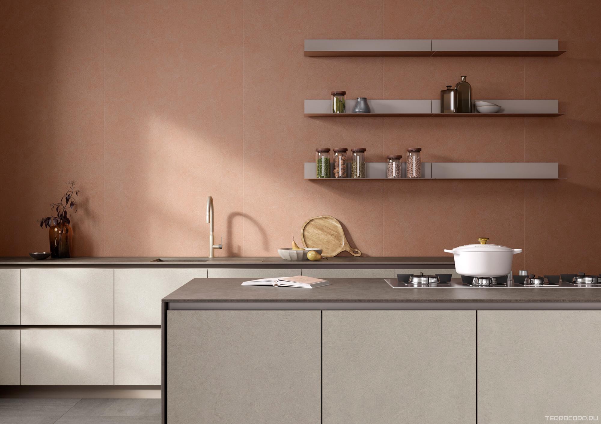 Керамогранит Laminam Rus Cementi Cemento Avorio Bocc 3,5 100x300 Бежевый, фото 2
