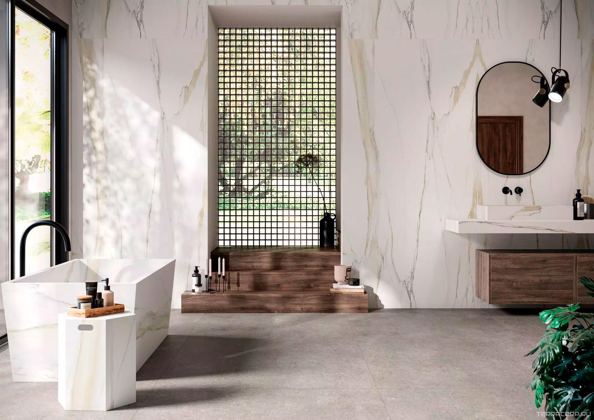 Керамогранит Florim Stone Marble Calacatta Gold A Mat. Stu 12 mm 160x320 Белый, фото 1