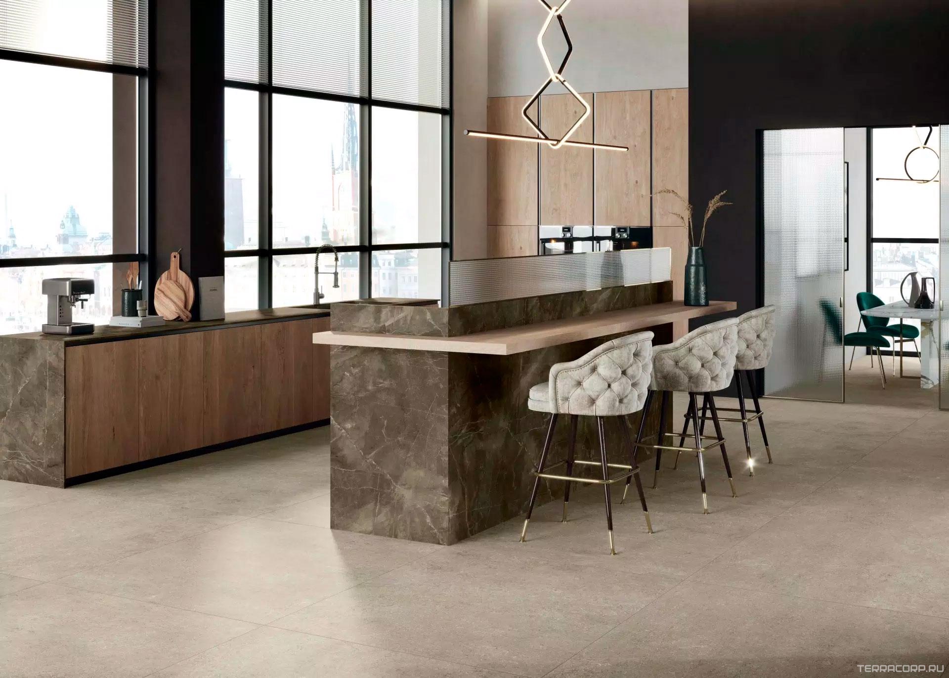 Керамогранит Florim Stone Stone Marfil Mat. Stu 12 mm 160x320 Бежевый, фото 1