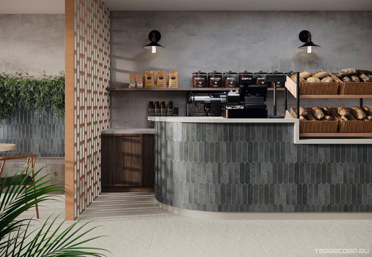 Керамическая плитка APE Ceramica Contemporary Picket Modern Obsidian 6x26 Черный, фото 1