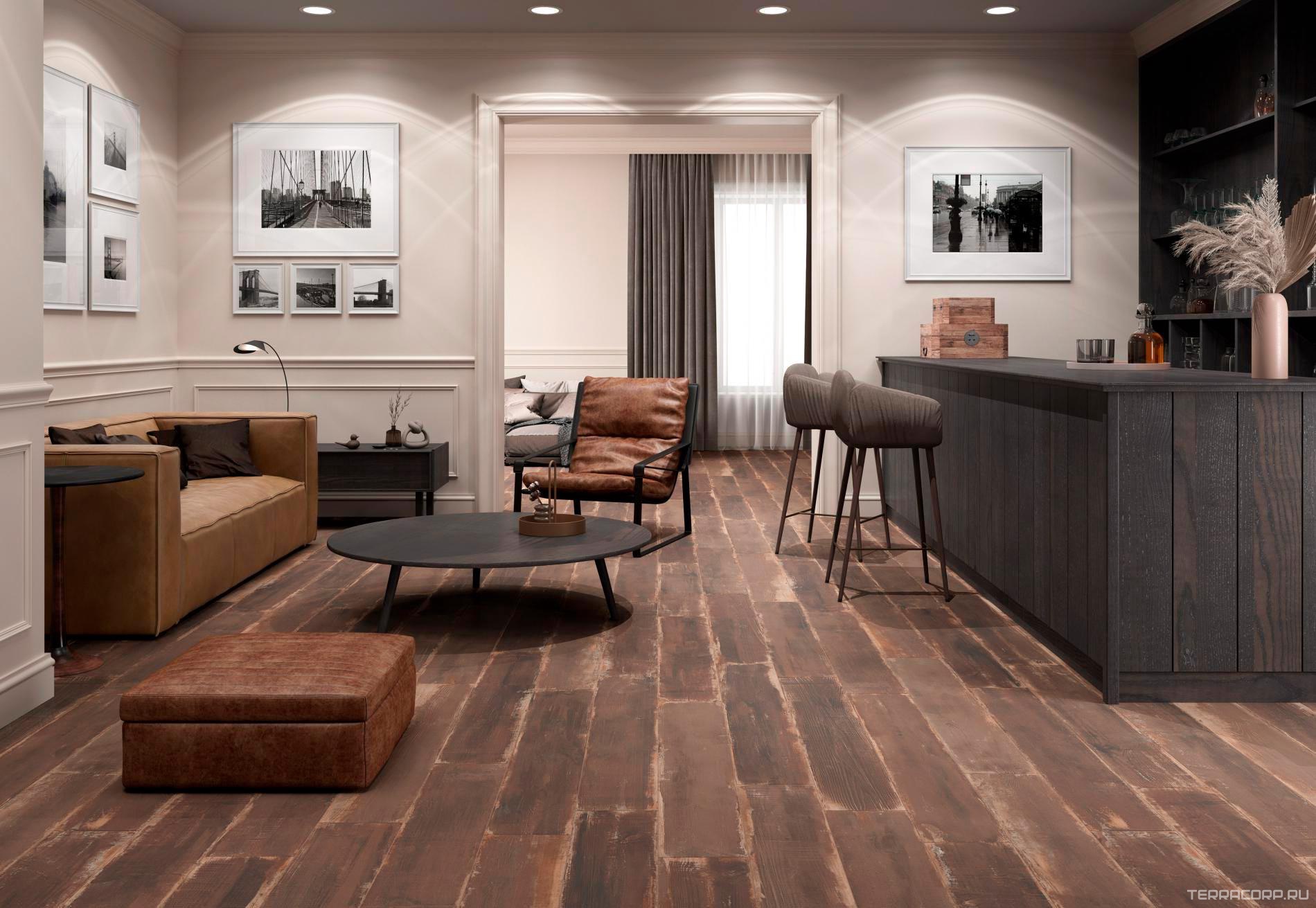 Керамогранит Pamesa At. Denver Black 20x120 Rec.XX Черный, фото 1