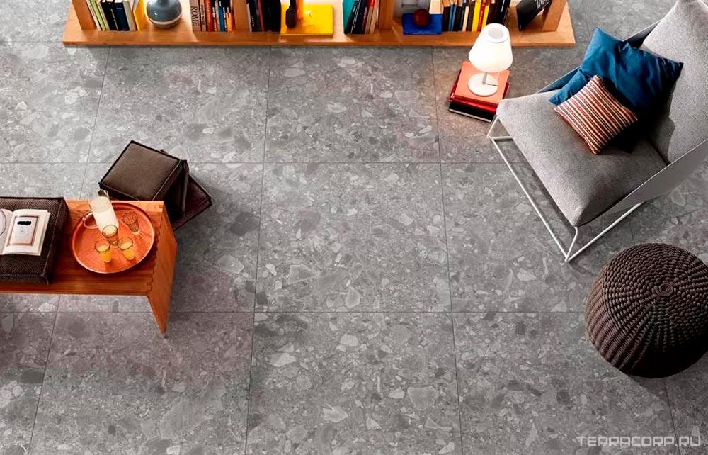 Керамогранит Zerde 2 CM Palladino grey 58x58 Серый, фото 1