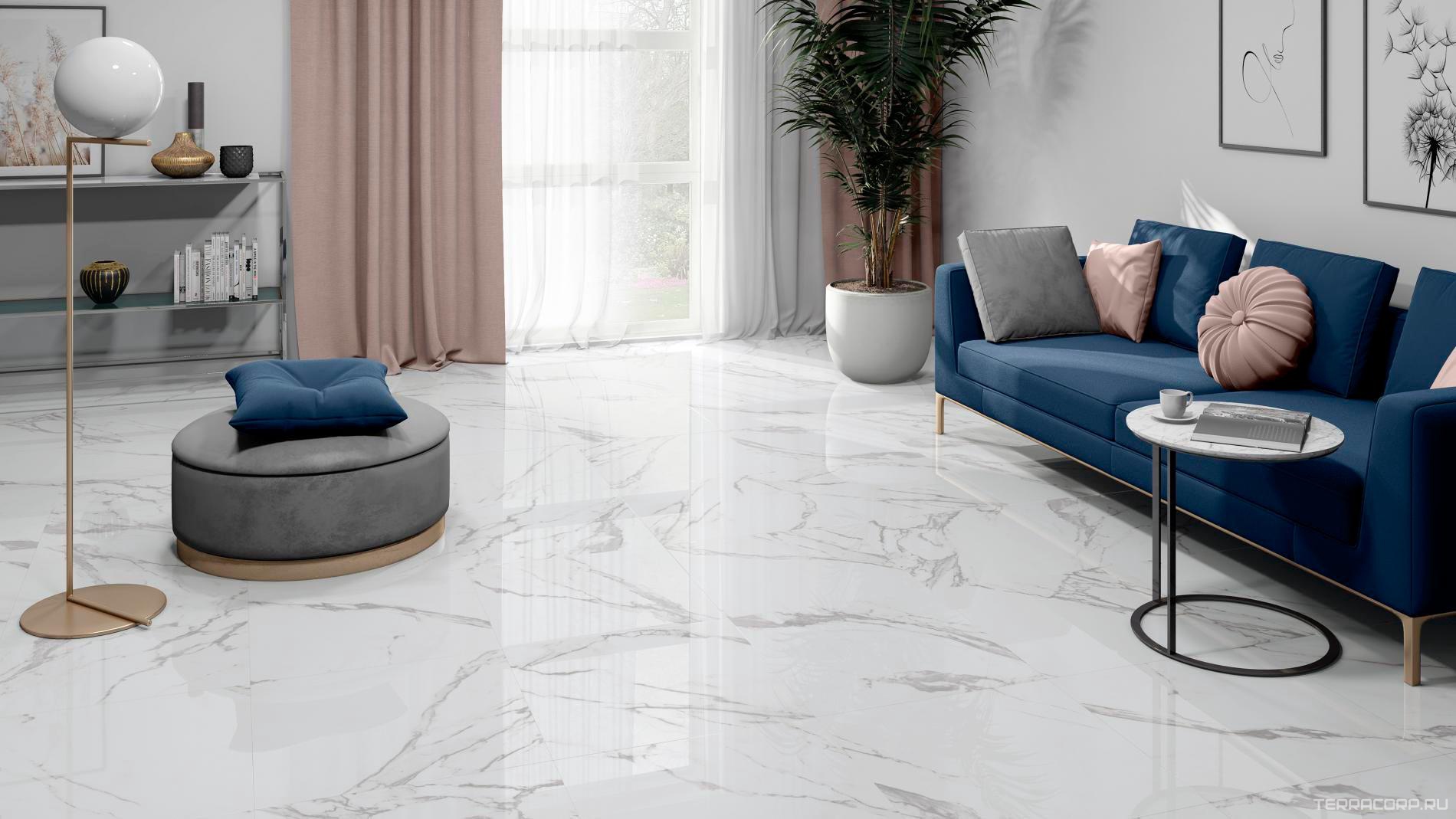 Керамогранит Pamesa At. Rimini Brillo 60x120 Белый, фото 1