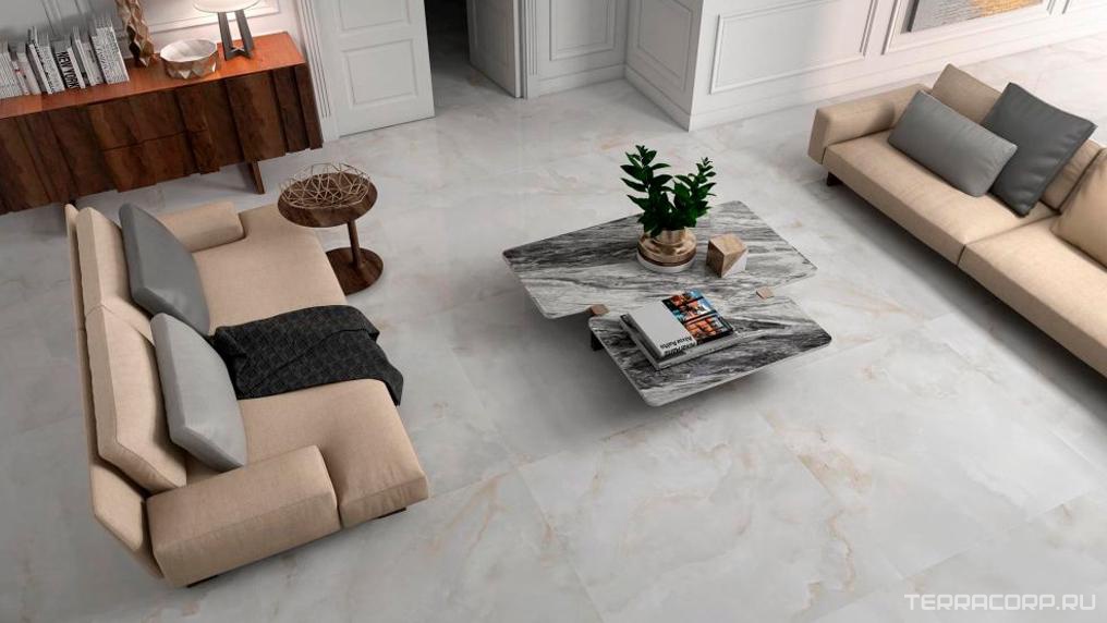 Керамогранит Pamesa CR Amarna CR AMARNA SHELL leviglass Rett. (п.п.) 60x120 Белый, фото 1