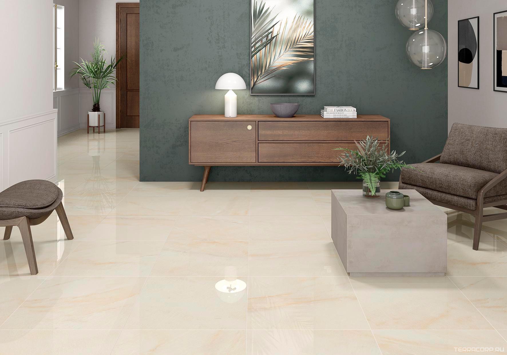 Керамогранит Pamesa AT. Bahia Ivory 60x120 Бежевый, фото 1