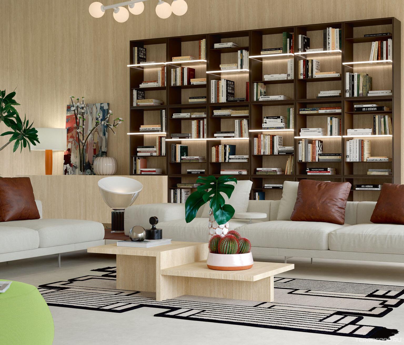 Керамогранит Laminam Rus Hado Travertino Beige Bocciardato 5,6 120x300 Бежевый, фото 1
