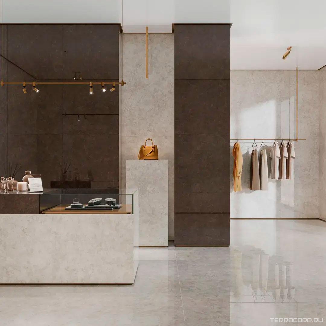 Керамогранит Kerama Marazzi Вердон бежевый светлый лаппатированный обрезной 80x160x0,9 Бежевый, фото 4