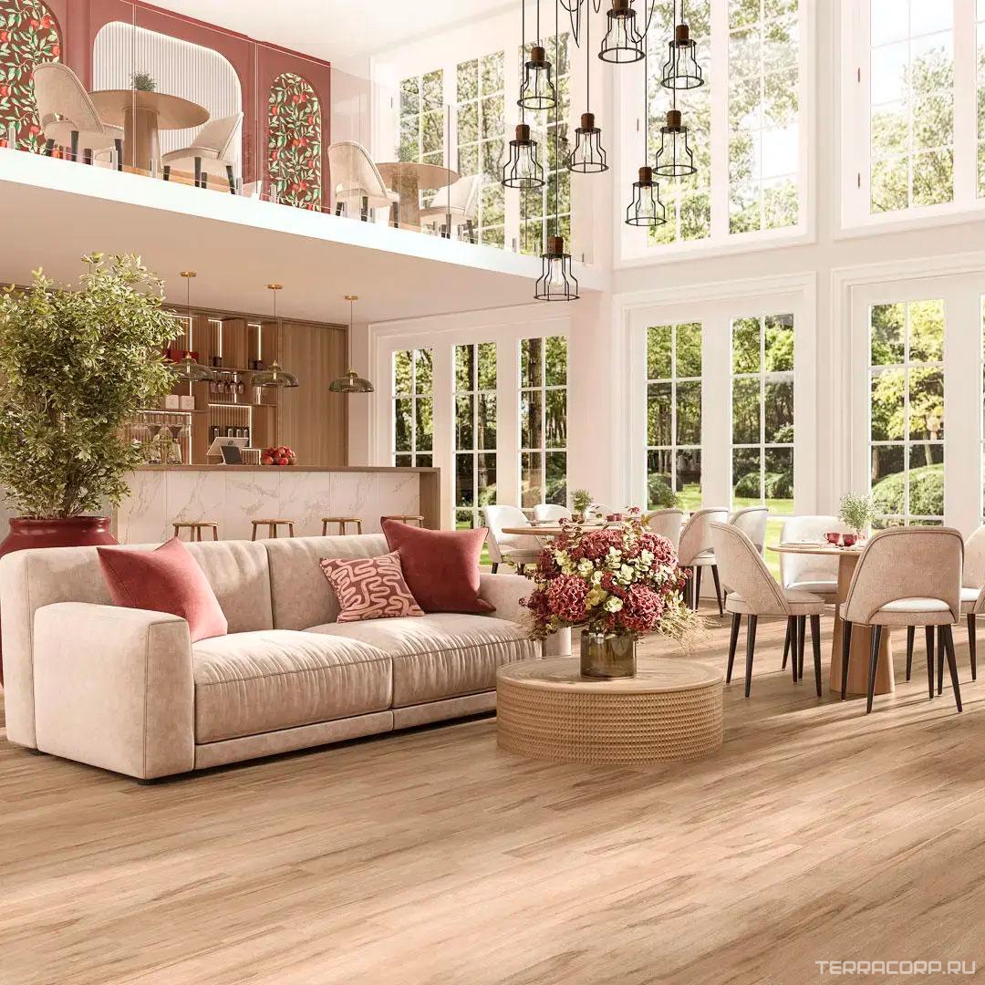 Керамогранит Kerama Marazzi Лавр коричневый матовый обрезной 13x80x0,9 Коричневый, фото 4