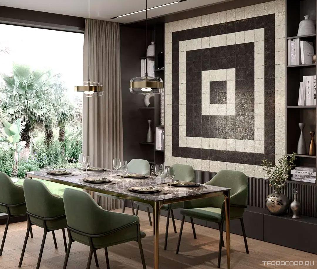 Керамическая плитка Kerama Marazzi Агдаль Декор 2 белый матовый структура 15x15x0,9 Белый, фото 4