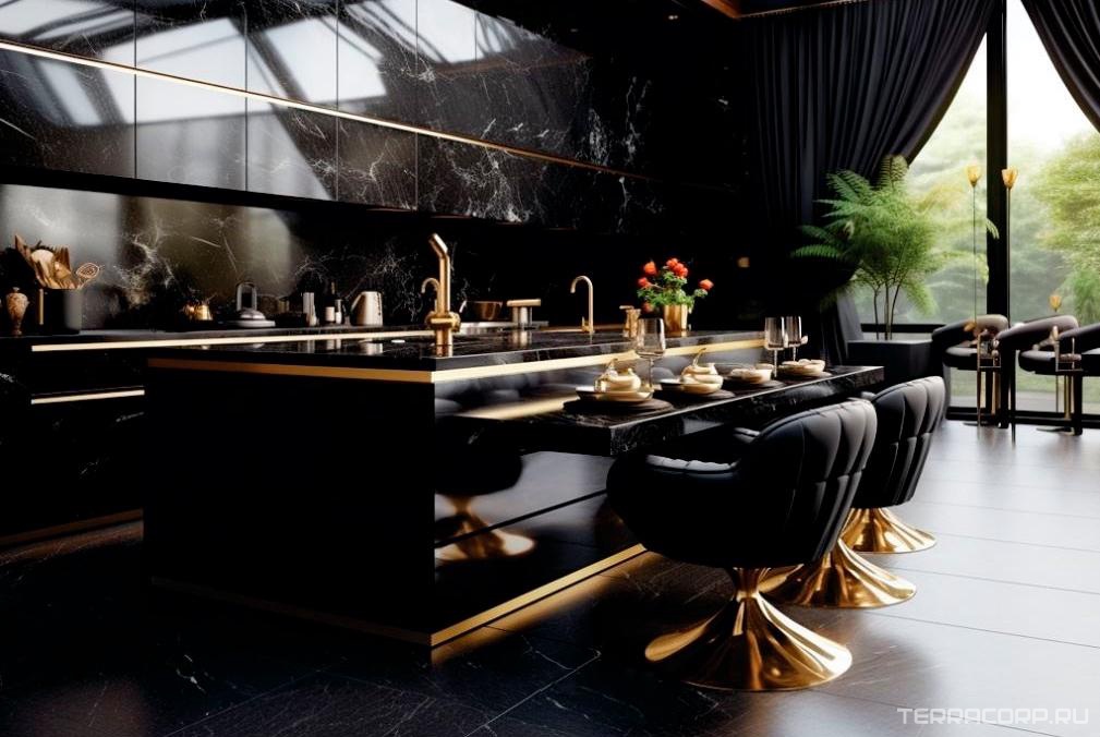 Керамогранит Zerde Royal black 60x60 Черный, фото 1