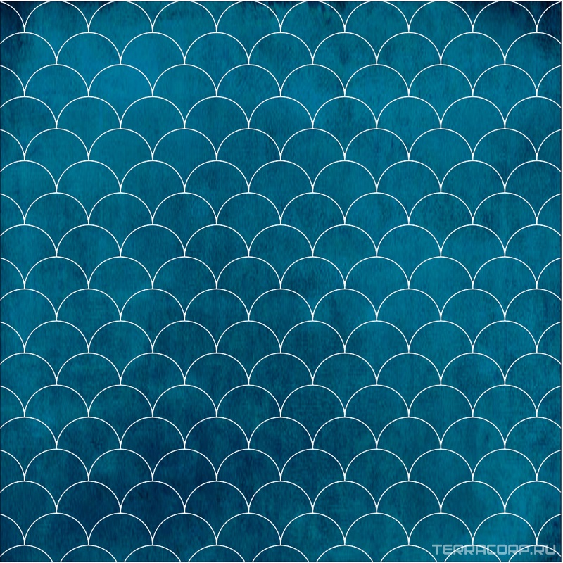 Мозаика ONDA Модульное панно FishScale (FIS.005) (n057127) 27x28,3 Синий, фото 2