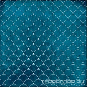 Мозаика ONDA  Модульное панно FishScale (FIS.005) (n057127) 27x28,3 Синий 