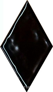 Керамическая плитка Kerama Marazzi Риад Декор  чёрный глянцевый 13,5x7,8x0,9 Черный 