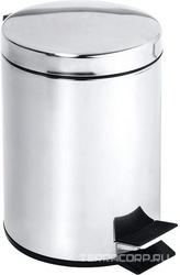 Ведро мусорное 5л, (цв. хром матовый), Dark ZZ