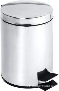 Ведро мусорное 5л, (цв. хром матовый), Dark ZZ Bemeta Hotel 104315052