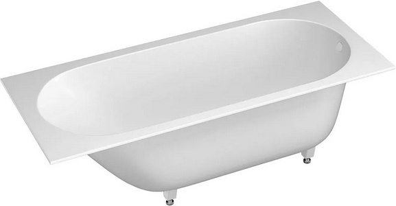 Ванна 1800х800хh600мм, встраив., литой камень S-sense глянец цв.белый, на регулируемых опорах, БЕЗ слива-перелива,  ZZ Salini Ornella 102312G