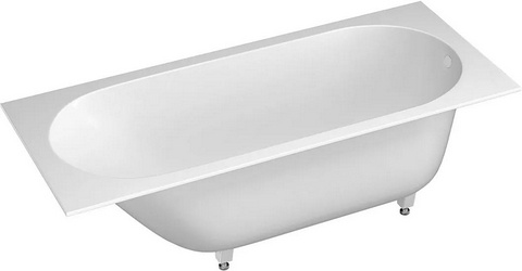 Ванна 1800х800хh600мм, встраив., литой камень S-sense глянец цв.белый, на регулируемых опорах, БЕЗ слива-перелива, Ornella ZZ