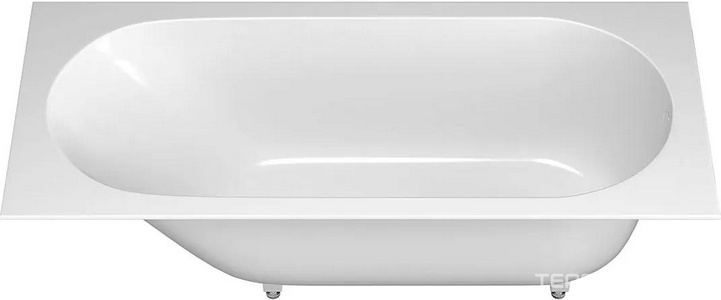 Ванна 1800х800хh600мм, встраив., литой камень S-sense глянец цв.белый, на регулируемых опорах, БЕЗ слива-перелива,  ZZ Salini Ornella 102312G