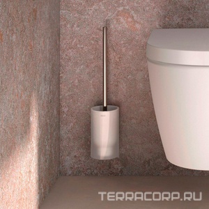 Ёрш настеный, колба хрусталь матовый, вставляемая пластиковая колба, держатель цв.хром, с клеевым комплектом,  ZZ Keuco Aveno 14664 019000