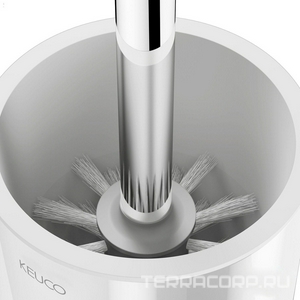 Ёрш настеный, колба хрусталь матовый, вставляемая пластиковая колба, держатель цв.хром, с клеевым комплектом,  ZZ Keuco Aveno 14664 019000