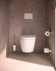 Ёрш настеный, колба хрусталь матовый, вставляемая пластиковая колба, держатель цв.хром, с клеевым комплектом,  ZZ Keuco Aveno 14664 019000