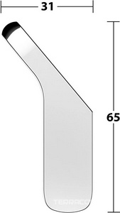 Крючок, с клеевым комплектом, (цв.хром),  ZZ Keuco Aveno 14614 010000