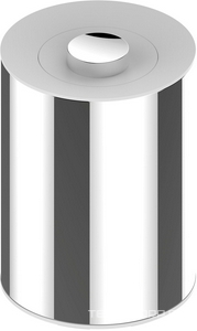 Ведро напольное, круглое 5л., 210хh288мм, с крышкой, (цв.хром/белый),  ZZ Keuco Plan 04989 010051