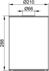 Ведро напольное, круглое 5л., 210хh288мм, с крышкой, (цв.хром/белый),  ZZ Keuco Plan 04989 010051
