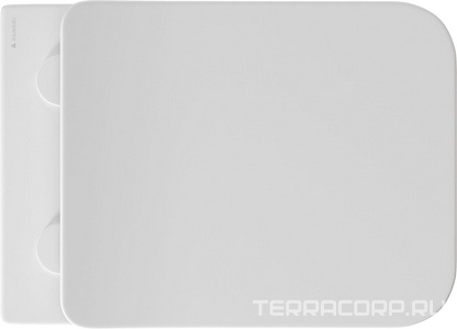 Унитаз подвесной 520х370мм, безободковый, смыв Tornado, сиденье с микролифтом, крепёж в компл., (цв.белый матовый), Macio