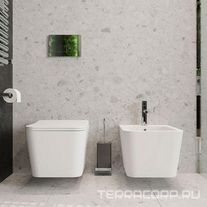 Унитаз подвесной 520х370мм, безободковый, смыв Tornado, сиденье с микролифтом, крепёж в компл., (цв.белый матовый), Macio