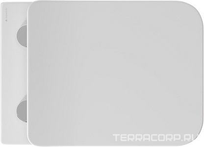 Унитаз подвесной 520х370мм, безободковый, смыв Tornado, сиденье с микролифтом, крепёж в компл., (цв.белый),  Aqueduto Macio MACT2110