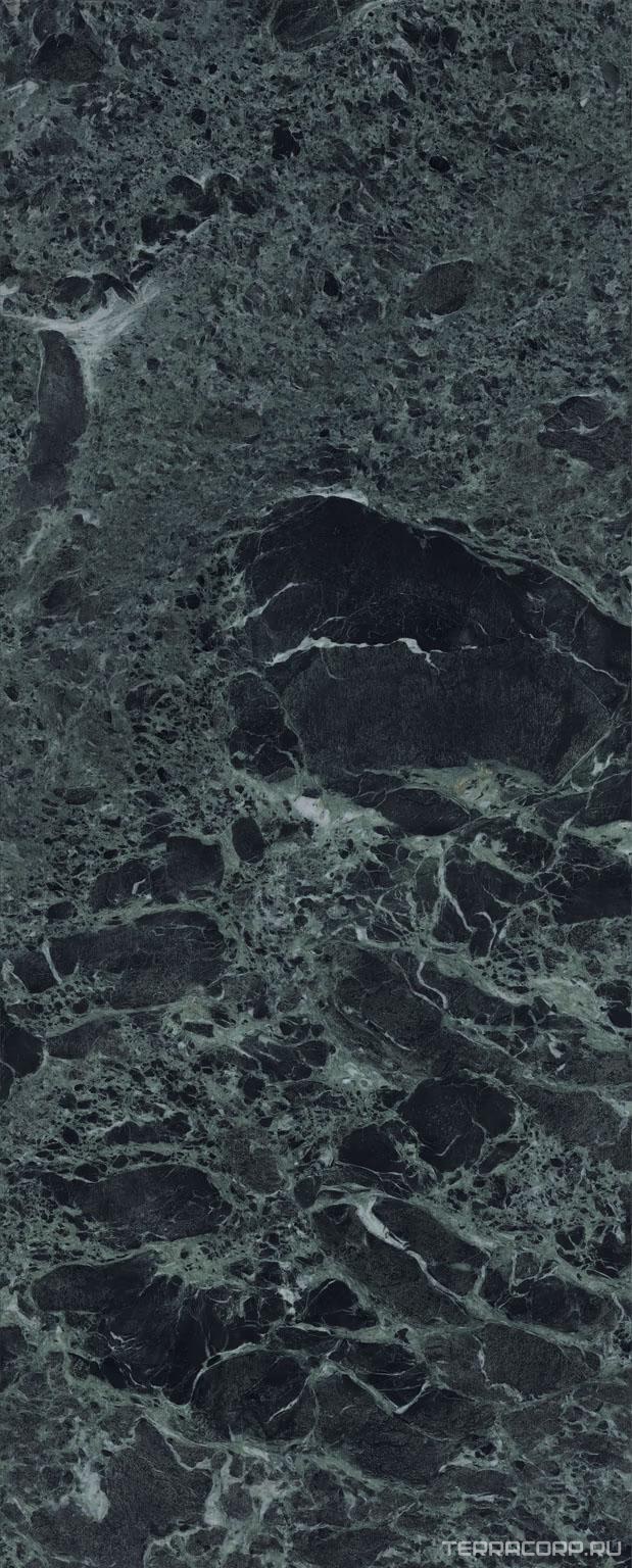 Керамический гранит (керамогранит) Laminam I Naturali Verde Alpi Lucidato 5,6 mm ZZ 120x300 Зеленый, фото 4