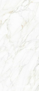 Керамогранит Exterior Ceramica Big Size Slabs Carrara Gold Vetro 6mm120х280 Белый 