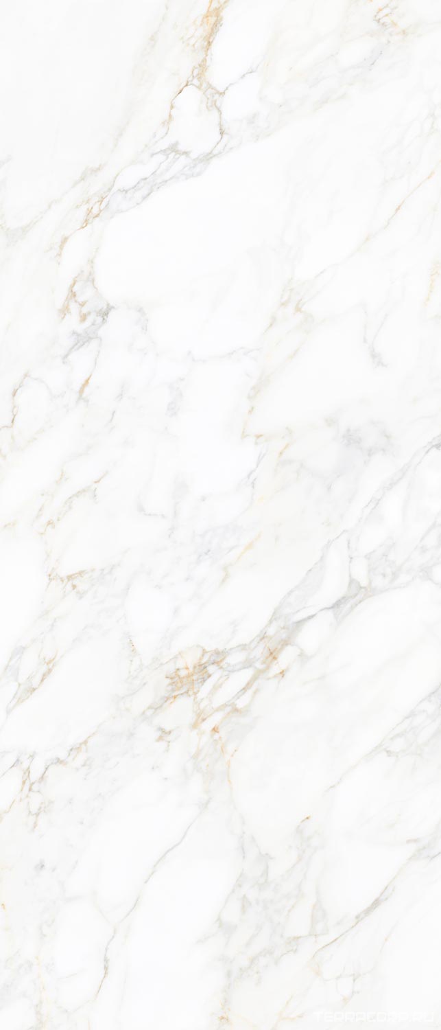 Керамогранит Exterior Ceramica Big Size Slabs Carrara Gold Vetro 6mm120х280 Белый, фото 4
