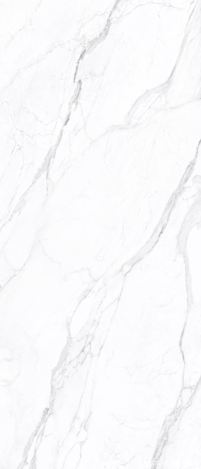 Керамогранит Exterior Ceramica Big Size Slabs Statuario Bianco Vetro 6mm120х280 Белый, фото 4