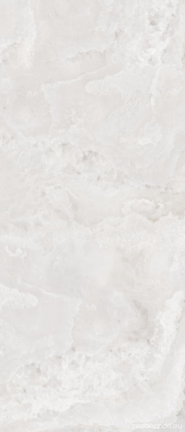 Керамогранит Exterior Ceramica Big Size Slabs Cloudy Onyx Vetro 6mm120х280 Белый, фото 4