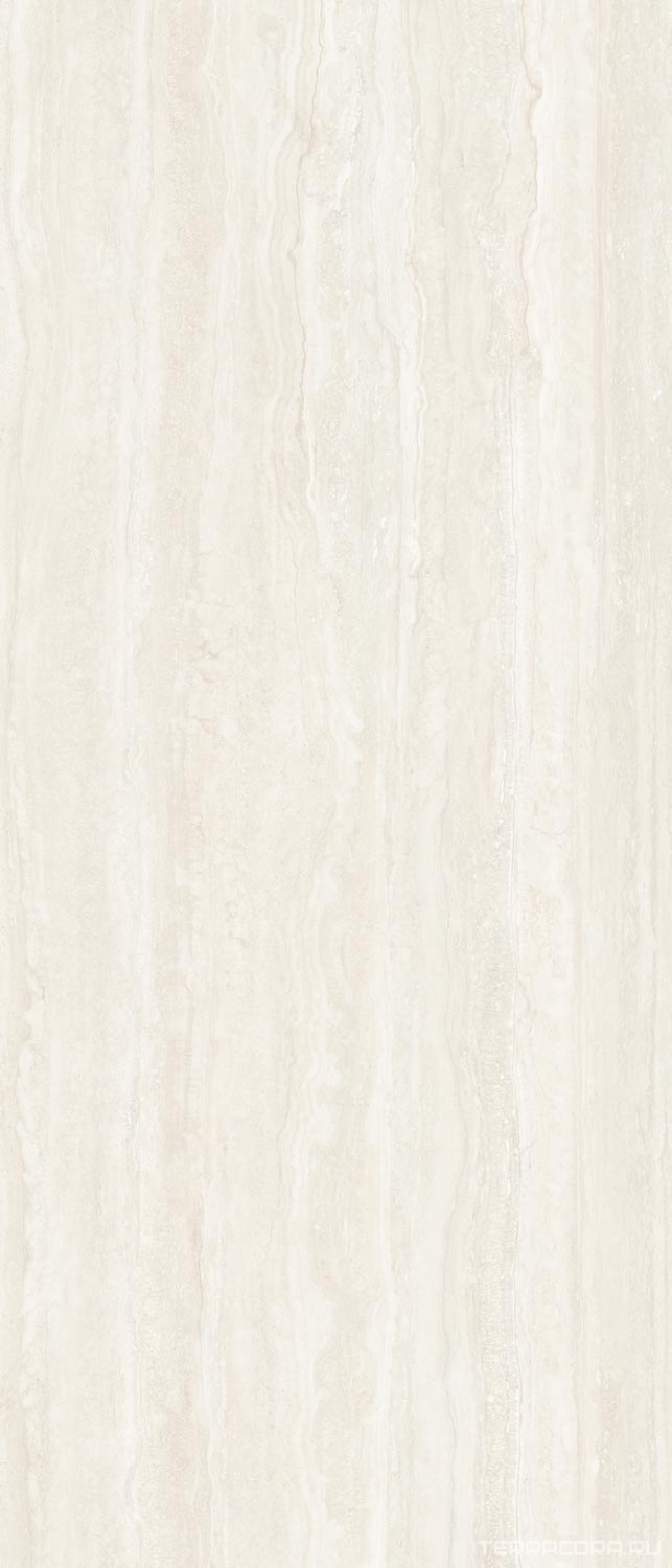 Керамогранит Exterior Ceramica Big Size Slabs Travertino Aovario Legasy 6mm120х280 Белый, фото 4