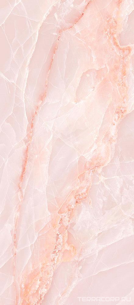 Керамогранит Emil Ceramica Tele Di Marmo Onyx Onyx Pink Lap 6.5 mm 120x278 Розовый, фото 4