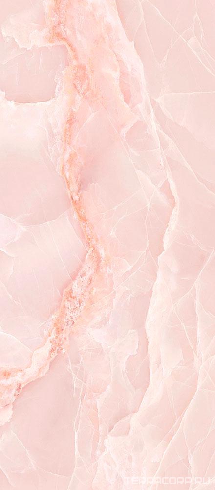Керамогранит Emil Ceramica Tele Di Marmo Onyx Onyx Pink Lap 6.5 mm 120x278 Розовый, фото 5