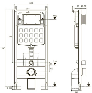 Компл.: унитаз подвесн.,безободк.Tornado 520х370мм, цв.белый глянц., сиденье с микрол,,инстал. д/унит, крепёж, клавиша смыва Circulo цв.хром,  ZZ Aqueduto Macio AQDS359T