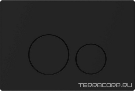 Кнопка двойного смыва, пневм., для инсталляции д/унитаза, (цв.черный),  4.0 ZZ Allen Brau Priority 9.20007.31