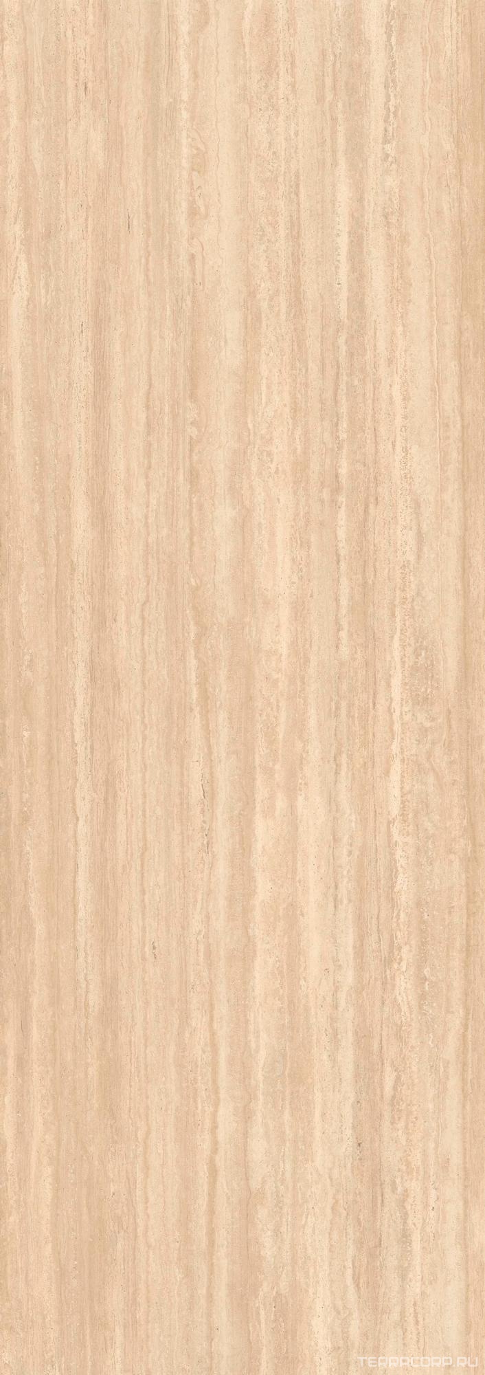 Керамогранит Laminam Rus Hado Travertino Beige Bocciardato 5,6 120x300 Бежевый, фото 3