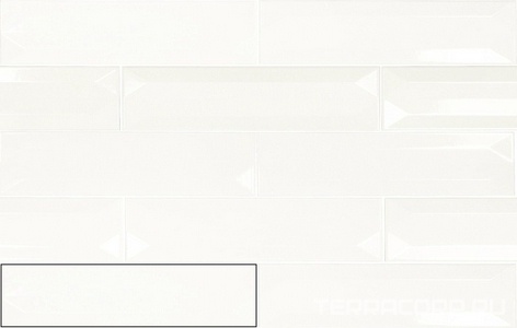 Керамическая плитка APE Ceramica Reality Refraction Snow 7.5x30 Белый 