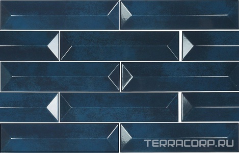 Керамическая плитка APE Ceramica Reality Spectrum River 7.5x30 Синий 